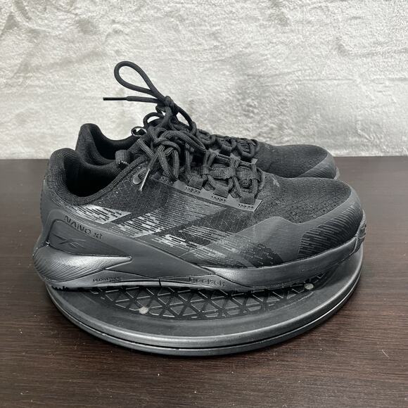 Reebok Nano X1 Adventure Mens Size 8 Black Composite Toe Work Lace Up Sneakers - Picture 1 of 10